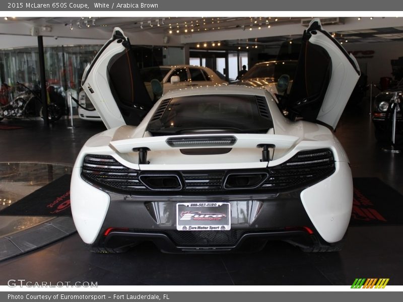 White / Arabica Brown 2015 McLaren 650S Coupe