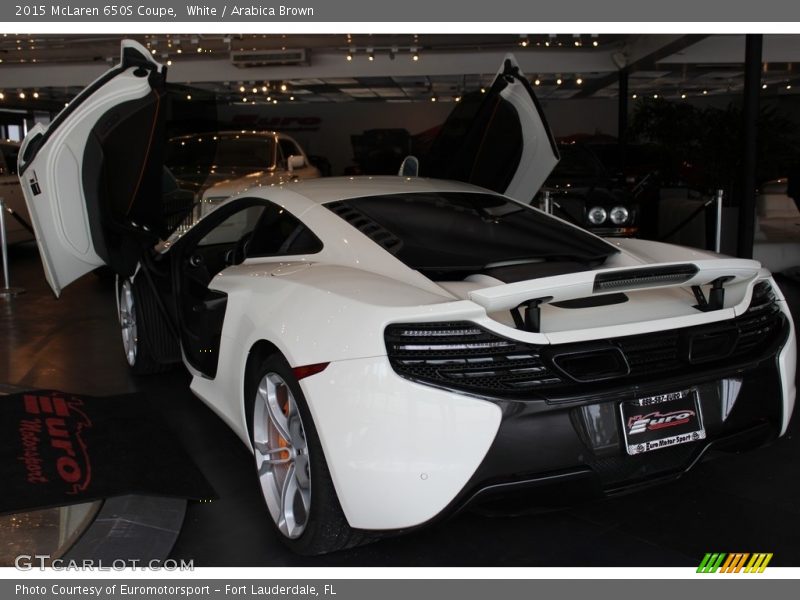 White / Arabica Brown 2015 McLaren 650S Coupe