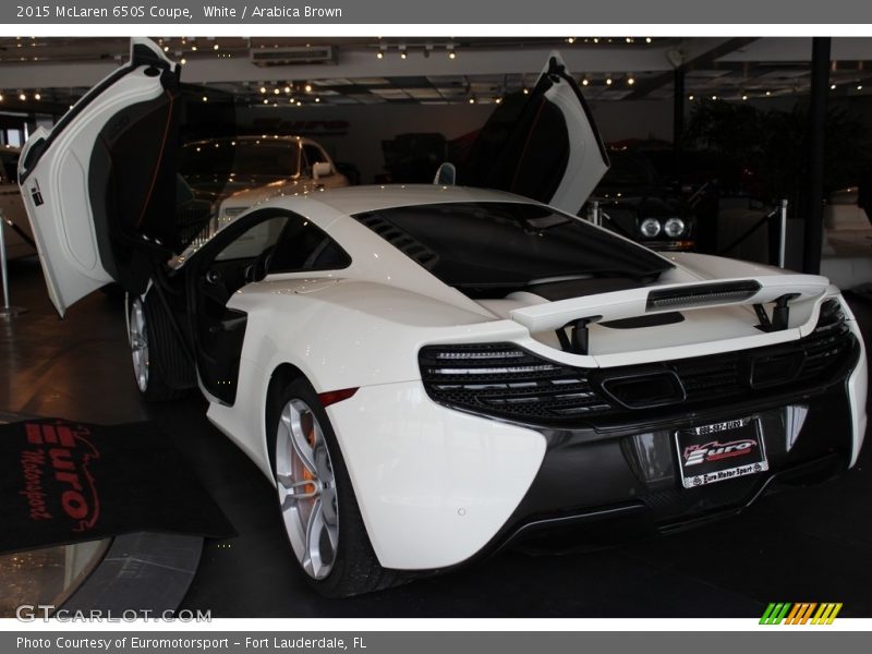 White / Arabica Brown 2015 McLaren 650S Coupe