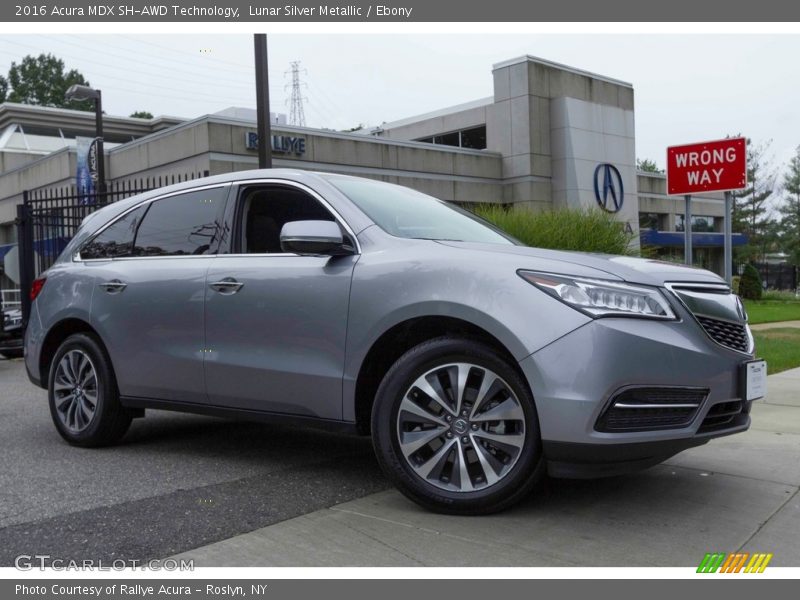 Lunar Silver Metallic / Ebony 2016 Acura MDX SH-AWD Technology