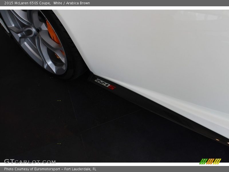White / Arabica Brown 2015 McLaren 650S Coupe