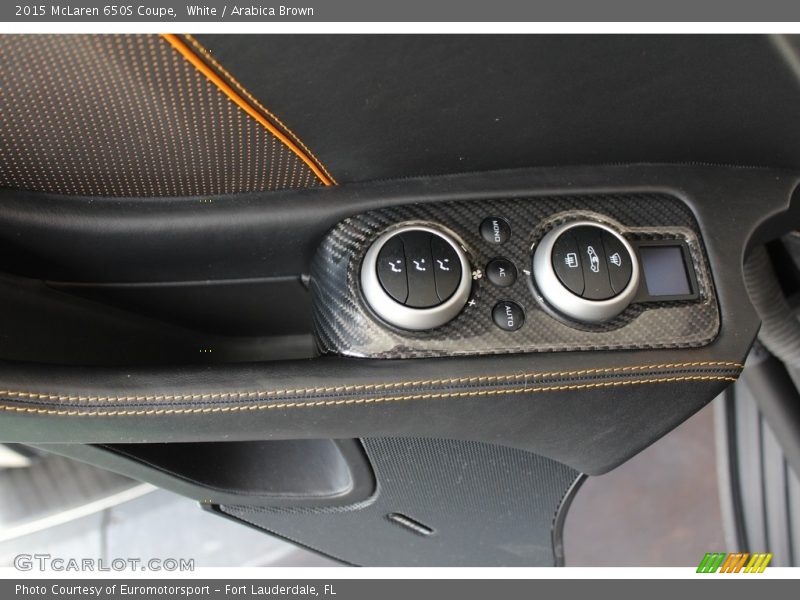 White / Arabica Brown 2015 McLaren 650S Coupe