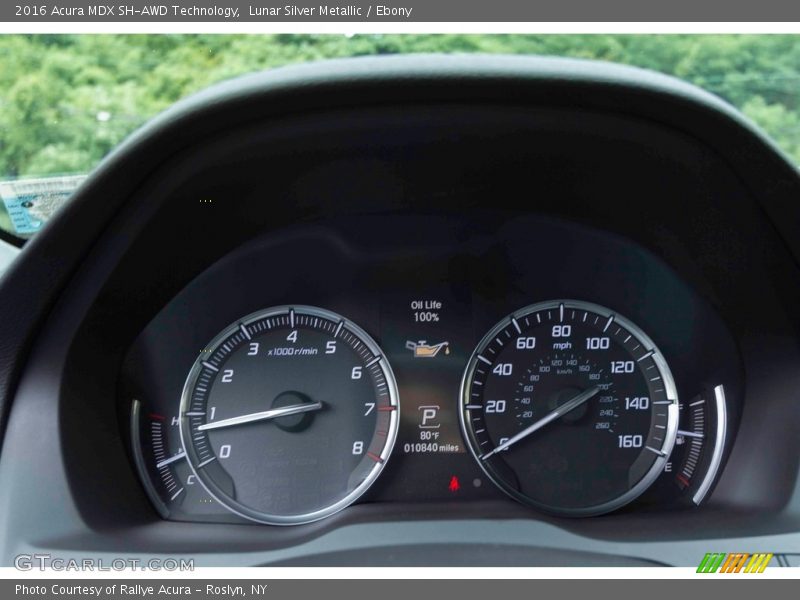 Lunar Silver Metallic / Ebony 2016 Acura MDX SH-AWD Technology