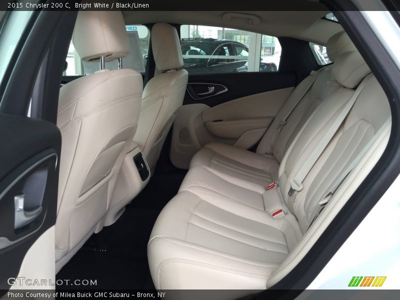 Bright White / Black/Linen 2015 Chrysler 200 C