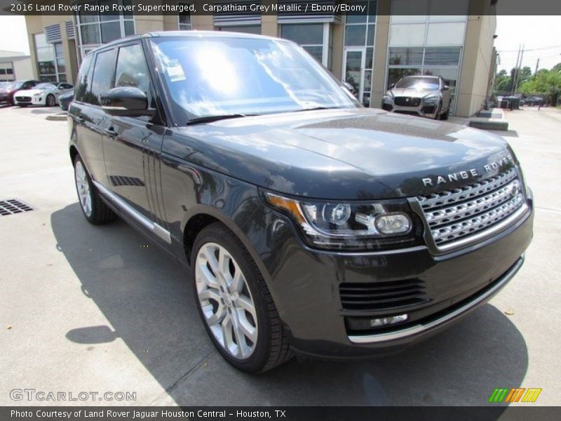 Carpathian Grey Metallic / Ebony/Ebony 2016 Land Rover Range Rover Supercharged