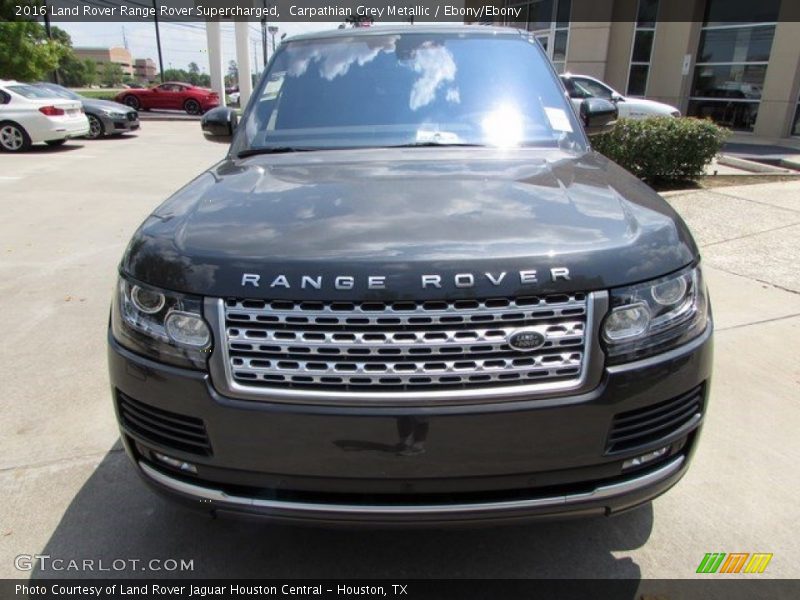 Carpathian Grey Metallic / Ebony/Ebony 2016 Land Rover Range Rover Supercharged