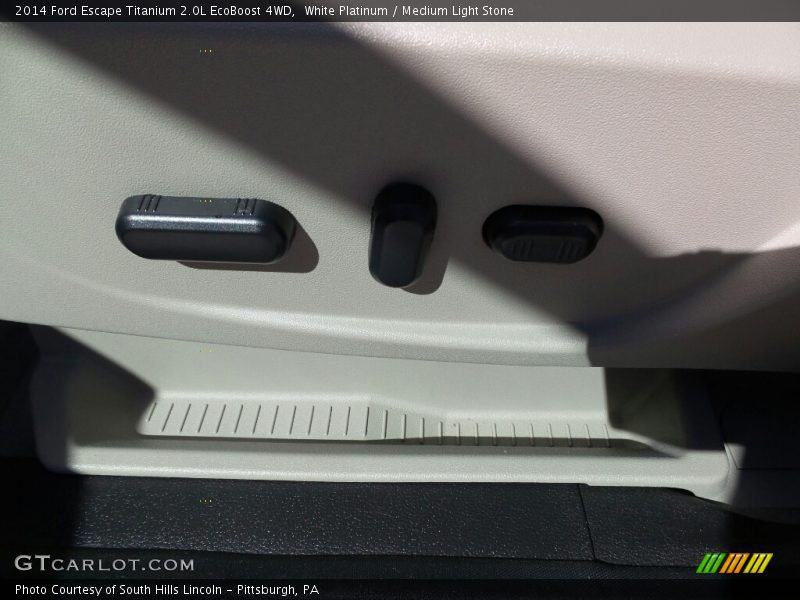 White Platinum / Medium Light Stone 2014 Ford Escape Titanium 2.0L EcoBoost 4WD