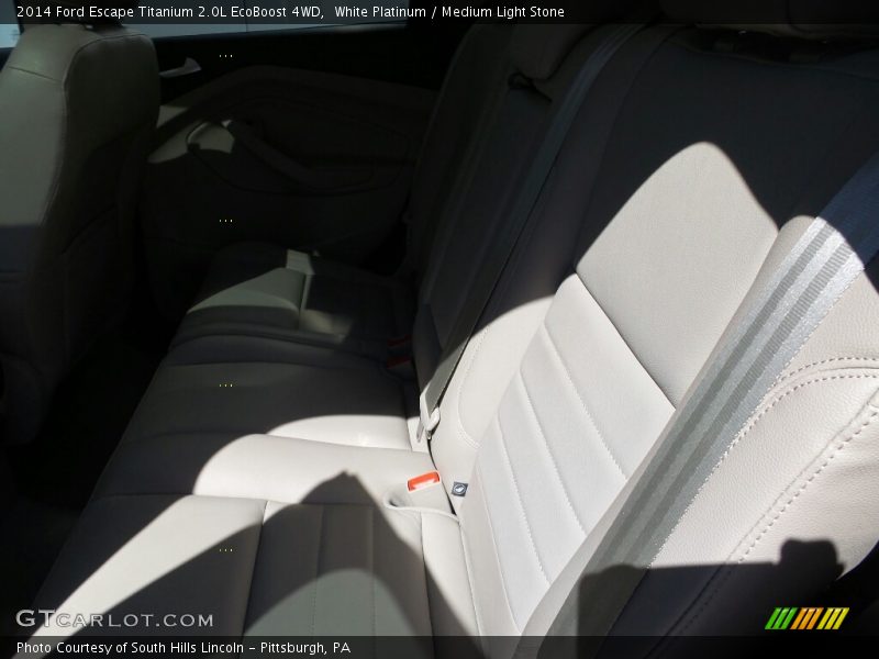 White Platinum / Medium Light Stone 2014 Ford Escape Titanium 2.0L EcoBoost 4WD