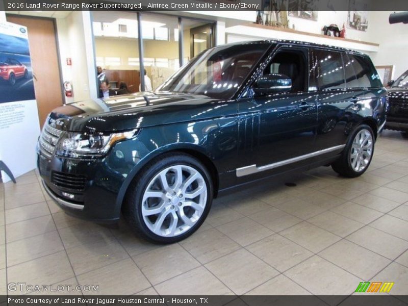 Aintree Green Metallic / Ebony/Ebony 2016 Land Rover Range Rover Supercharged