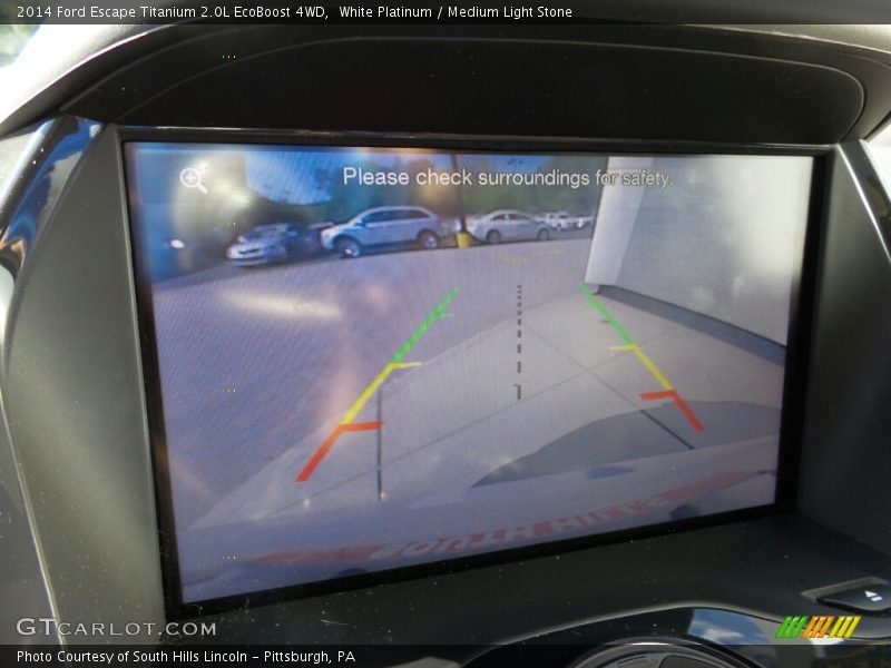 White Platinum / Medium Light Stone 2014 Ford Escape Titanium 2.0L EcoBoost 4WD