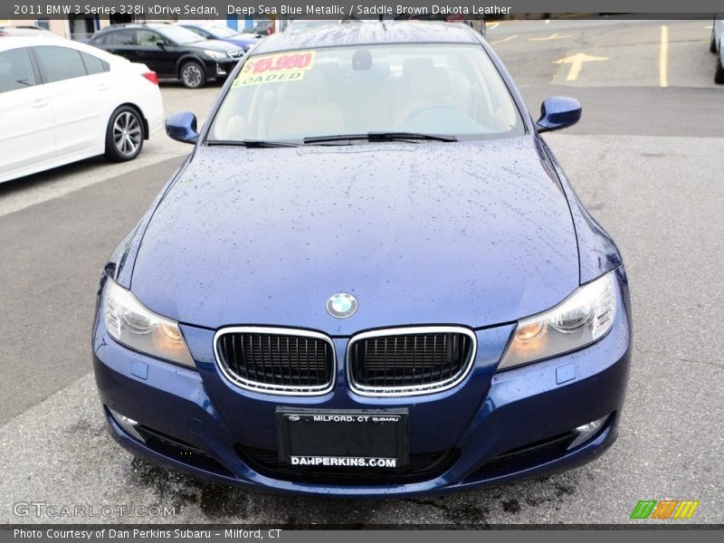 Deep Sea Blue Metallic / Saddle Brown Dakota Leather 2011 BMW 3 Series 328i xDrive Sedan