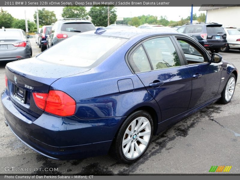 Deep Sea Blue Metallic / Saddle Brown Dakota Leather 2011 BMW 3 Series 328i xDrive Sedan