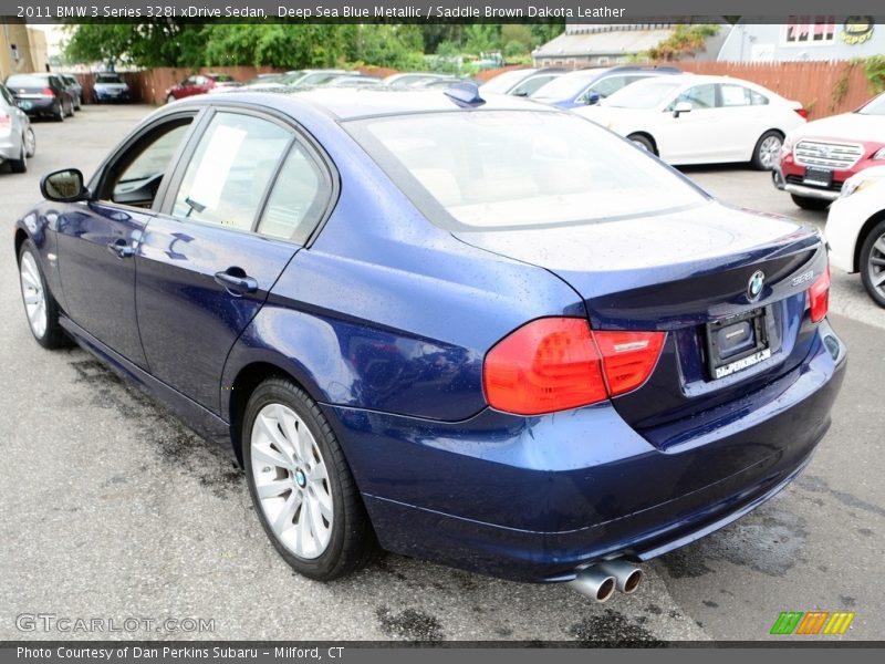 Deep Sea Blue Metallic / Saddle Brown Dakota Leather 2011 BMW 3 Series 328i xDrive Sedan