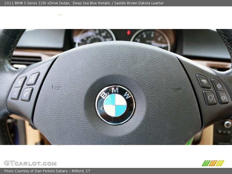 Deep Sea Blue Metallic / Saddle Brown Dakota Leather 2011 BMW 3 Series 328i xDrive Sedan