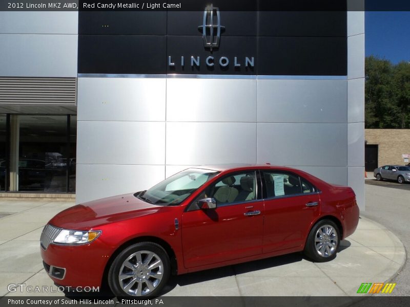 Red Candy Metallic / Light Camel 2012 Lincoln MKZ AWD