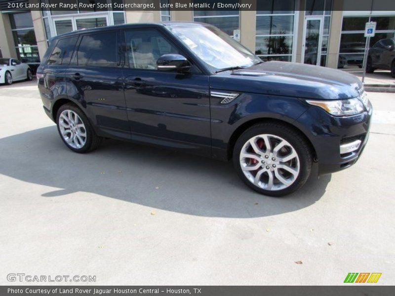 Loire Blue Metallic / Ebony/Ivory 2016 Land Rover Range Rover Sport Supercharged