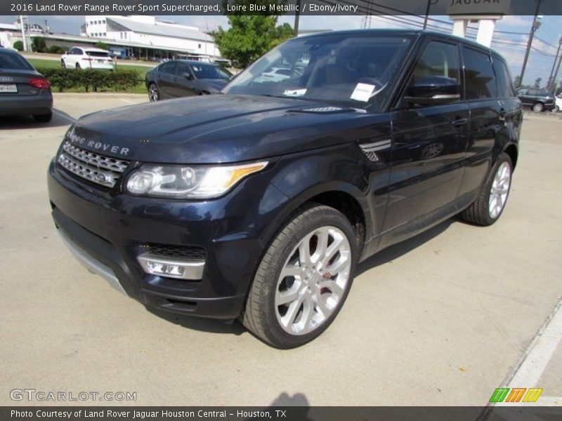 Loire Blue Metallic / Ebony/Ivory 2016 Land Rover Range Rover Sport Supercharged