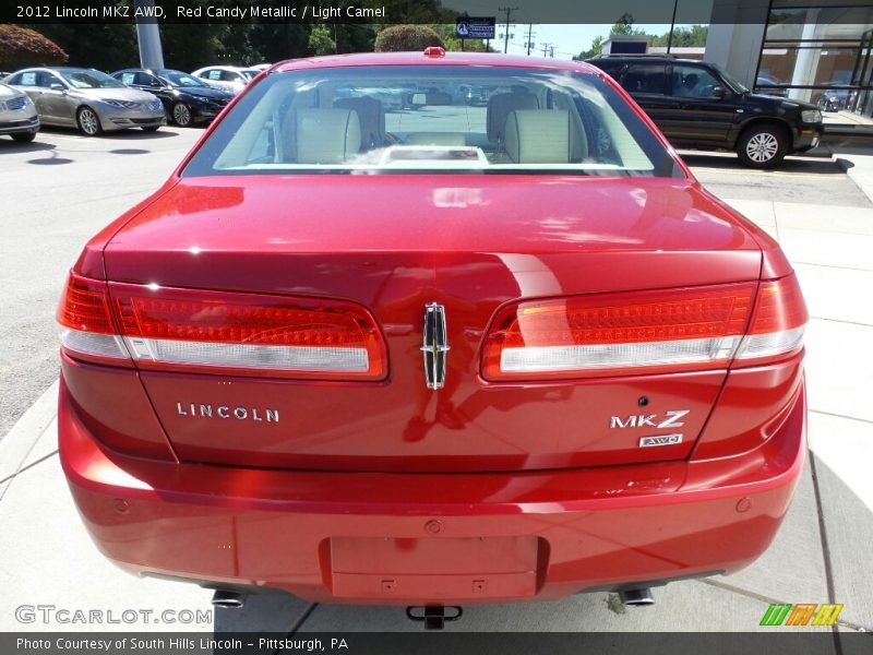 Red Candy Metallic / Light Camel 2012 Lincoln MKZ AWD