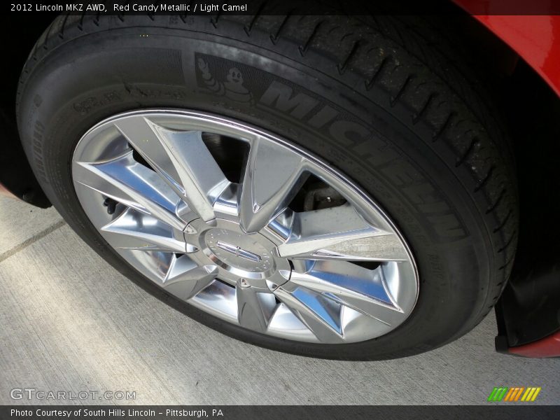 Red Candy Metallic / Light Camel 2012 Lincoln MKZ AWD