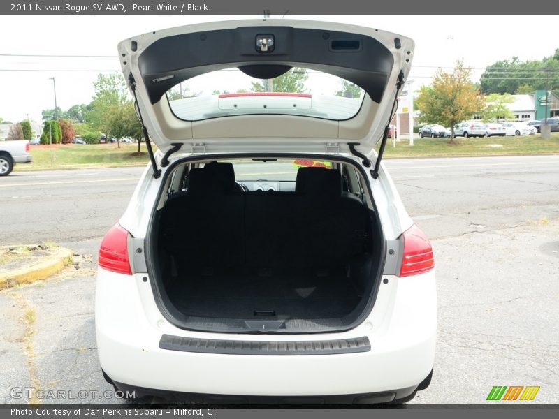 Pearl White / Black 2011 Nissan Rogue SV AWD