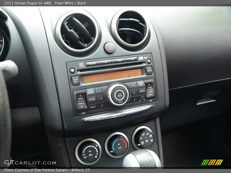 Pearl White / Black 2011 Nissan Rogue SV AWD