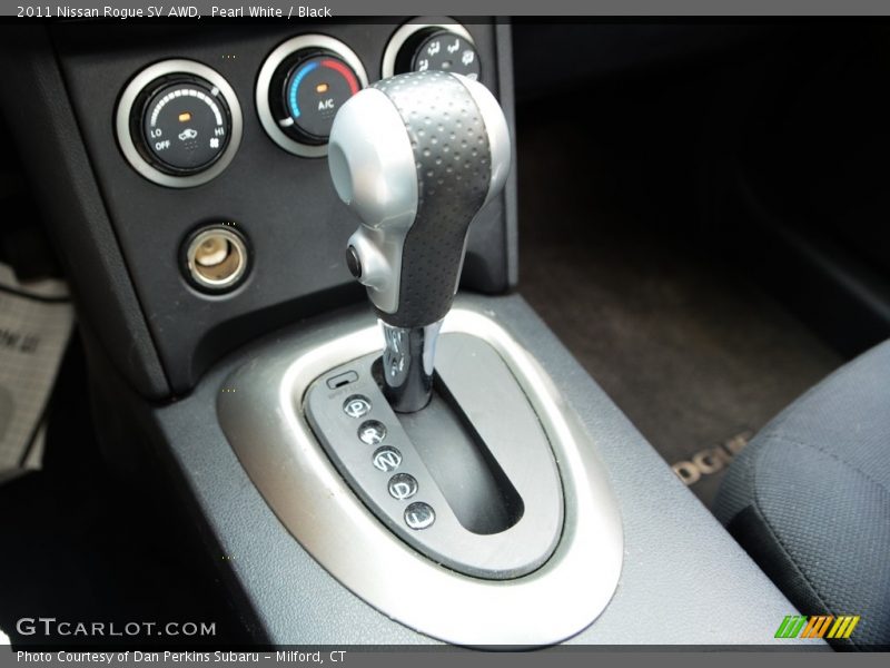 Pearl White / Black 2011 Nissan Rogue SV AWD