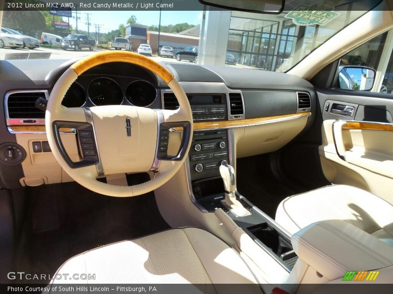 Red Candy Metallic / Light Camel 2012 Lincoln MKZ AWD