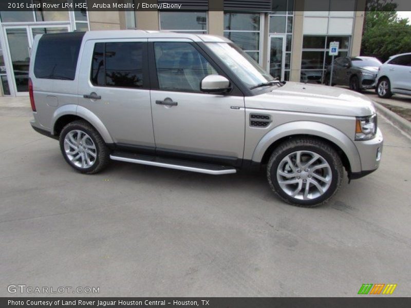 Aruba Metallic / Ebony/Ebony 2016 Land Rover LR4 HSE