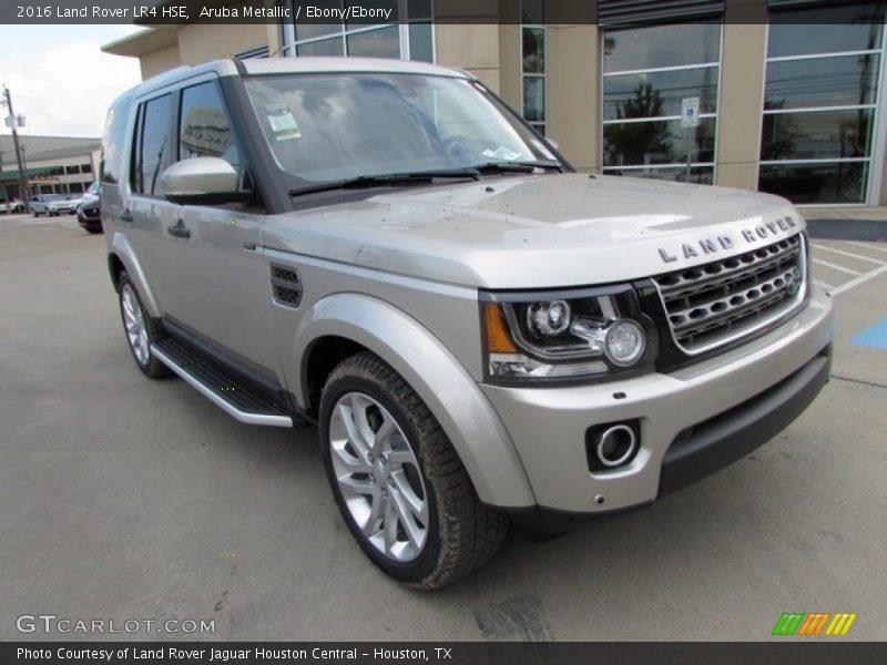 Aruba Metallic / Ebony/Ebony 2016 Land Rover LR4 HSE