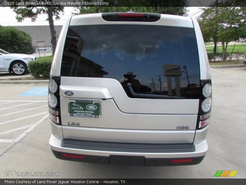 Aruba Metallic / Ebony/Ebony 2016 Land Rover LR4 HSE