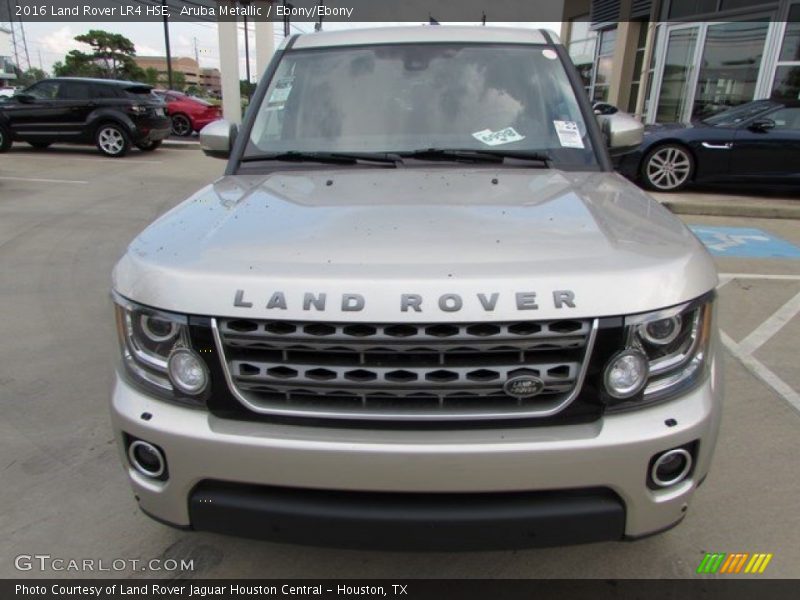 Aruba Metallic / Ebony/Ebony 2016 Land Rover LR4 HSE