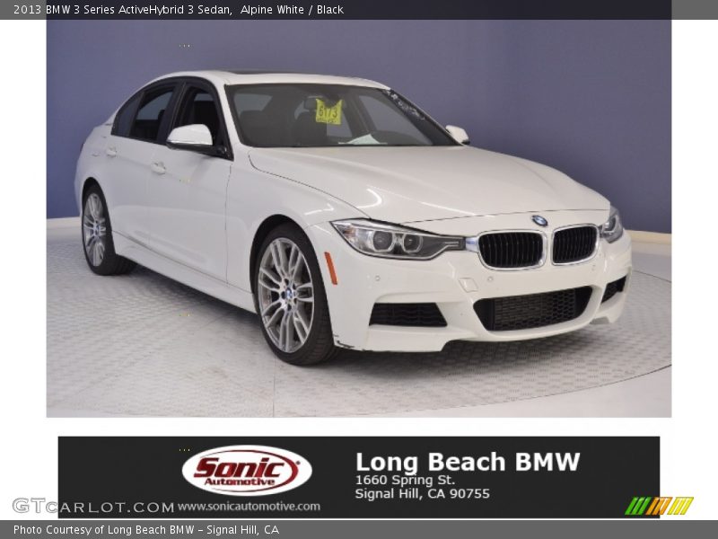 Alpine White / Black 2013 BMW 3 Series ActiveHybrid 3 Sedan