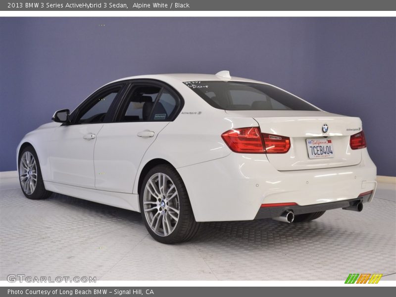 Alpine White / Black 2013 BMW 3 Series ActiveHybrid 3 Sedan