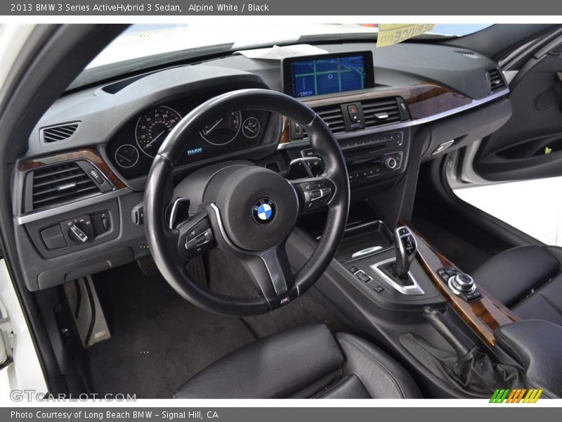 Alpine White / Black 2013 BMW 3 Series ActiveHybrid 3 Sedan