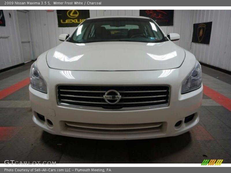 Winter Frost White / Charcoal 2009 Nissan Maxima 3.5 S