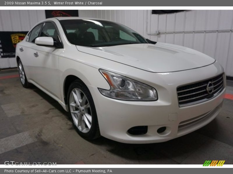 Winter Frost White / Charcoal 2009 Nissan Maxima 3.5 S