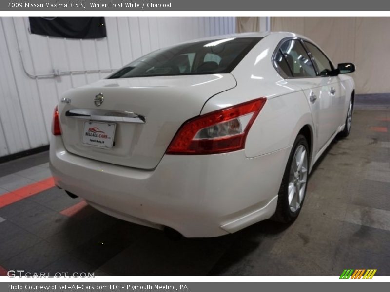 Winter Frost White / Charcoal 2009 Nissan Maxima 3.5 S