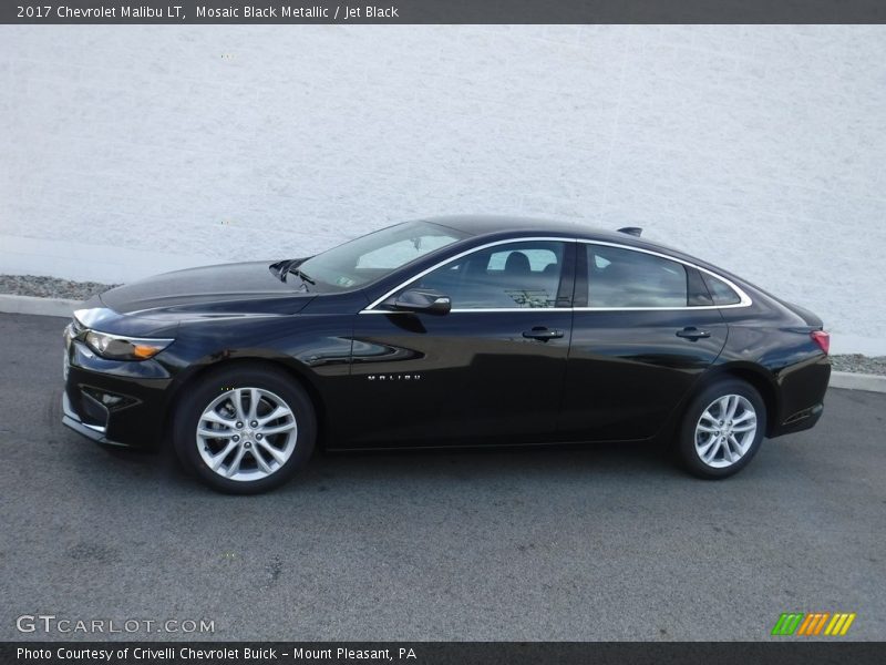 Mosaic Black Metallic / Jet Black 2017 Chevrolet Malibu LT