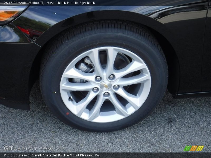 Mosaic Black Metallic / Jet Black 2017 Chevrolet Malibu LT