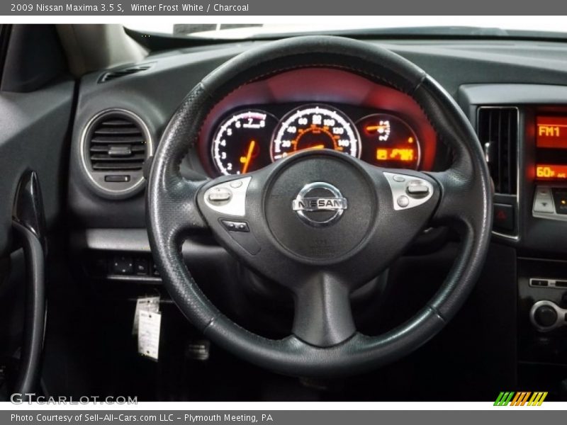 Winter Frost White / Charcoal 2009 Nissan Maxima 3.5 S