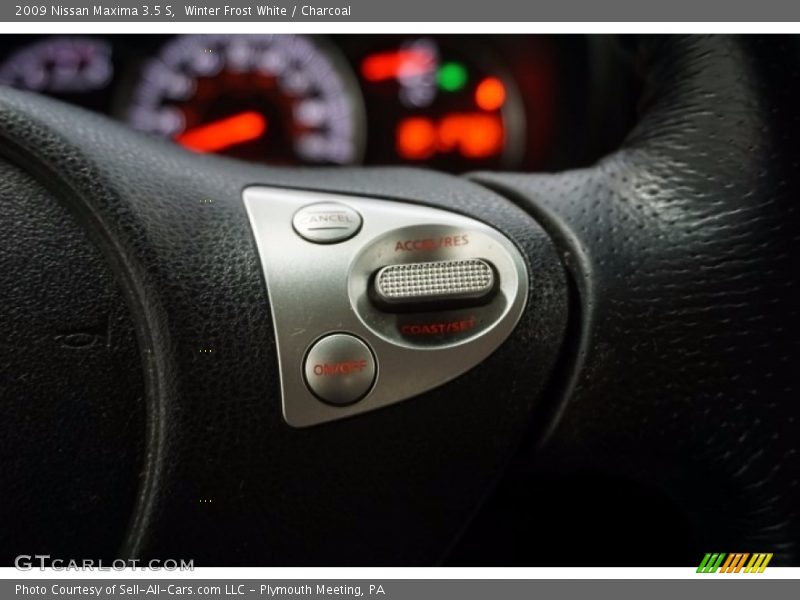 Winter Frost White / Charcoal 2009 Nissan Maxima 3.5 S