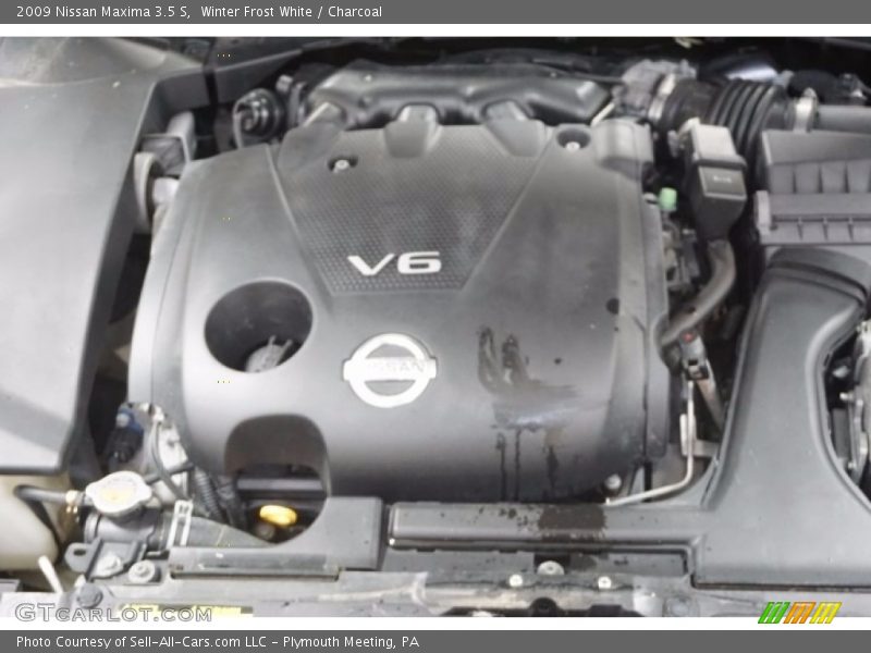 Winter Frost White / Charcoal 2009 Nissan Maxima 3.5 S