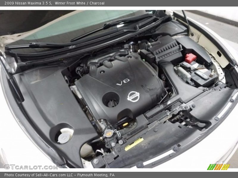 Winter Frost White / Charcoal 2009 Nissan Maxima 3.5 S