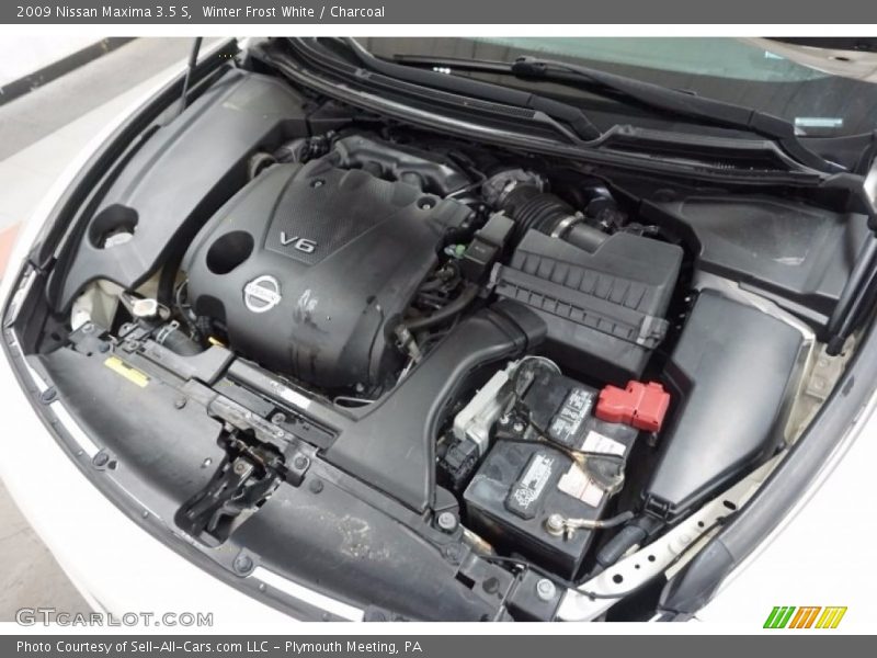 Winter Frost White / Charcoal 2009 Nissan Maxima 3.5 S