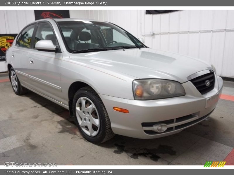 Champagne Beige / Gray 2006 Hyundai Elantra GLS Sedan