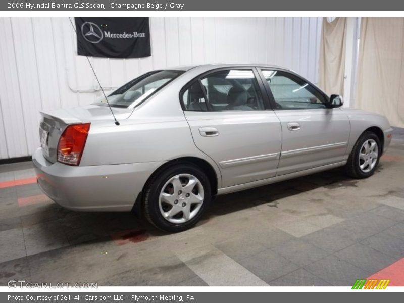 Champagne Beige / Gray 2006 Hyundai Elantra GLS Sedan