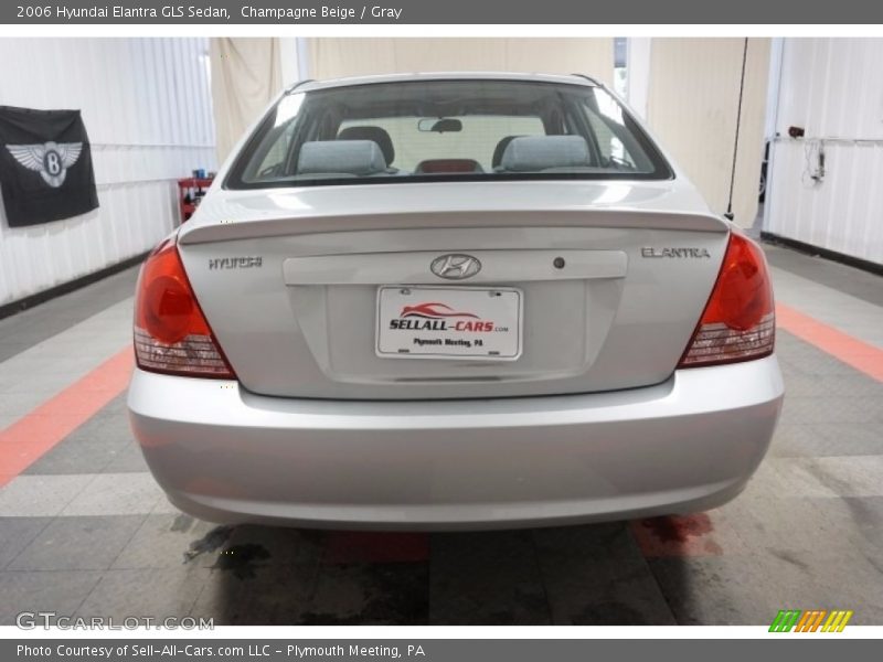 Champagne Beige / Gray 2006 Hyundai Elantra GLS Sedan