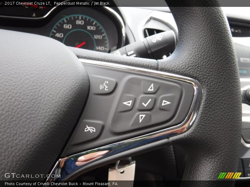 Pepperdust Metallic / Jet Black 2017 Chevrolet Cruze LT