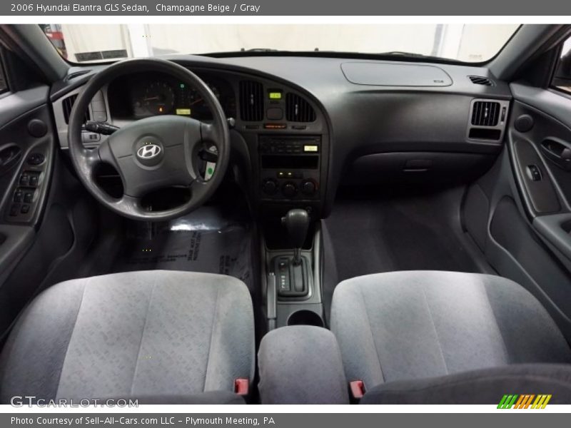 Champagne Beige / Gray 2006 Hyundai Elantra GLS Sedan
