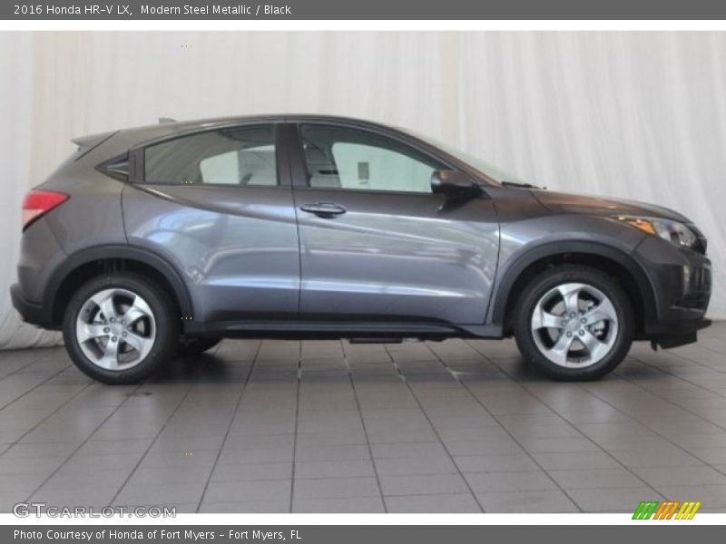 Modern Steel Metallic / Black 2016 Honda HR-V LX